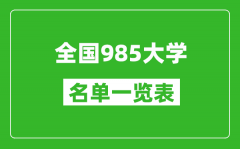 985大学有哪些_全国985高校名单一览表（39所完整版）